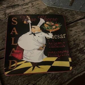 Fat, chef,  salad trivet